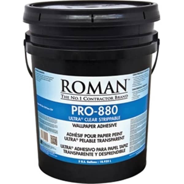 Roman Decorating Products PRO-880 5 Gallon Ultra Clear Premium Adhesive 17104124051 - main